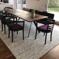 Handgewebter Teppich