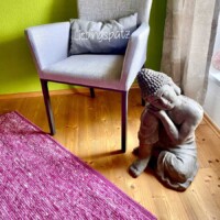 Handgewebter Teppich