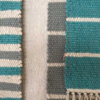Handgewebter Teppich